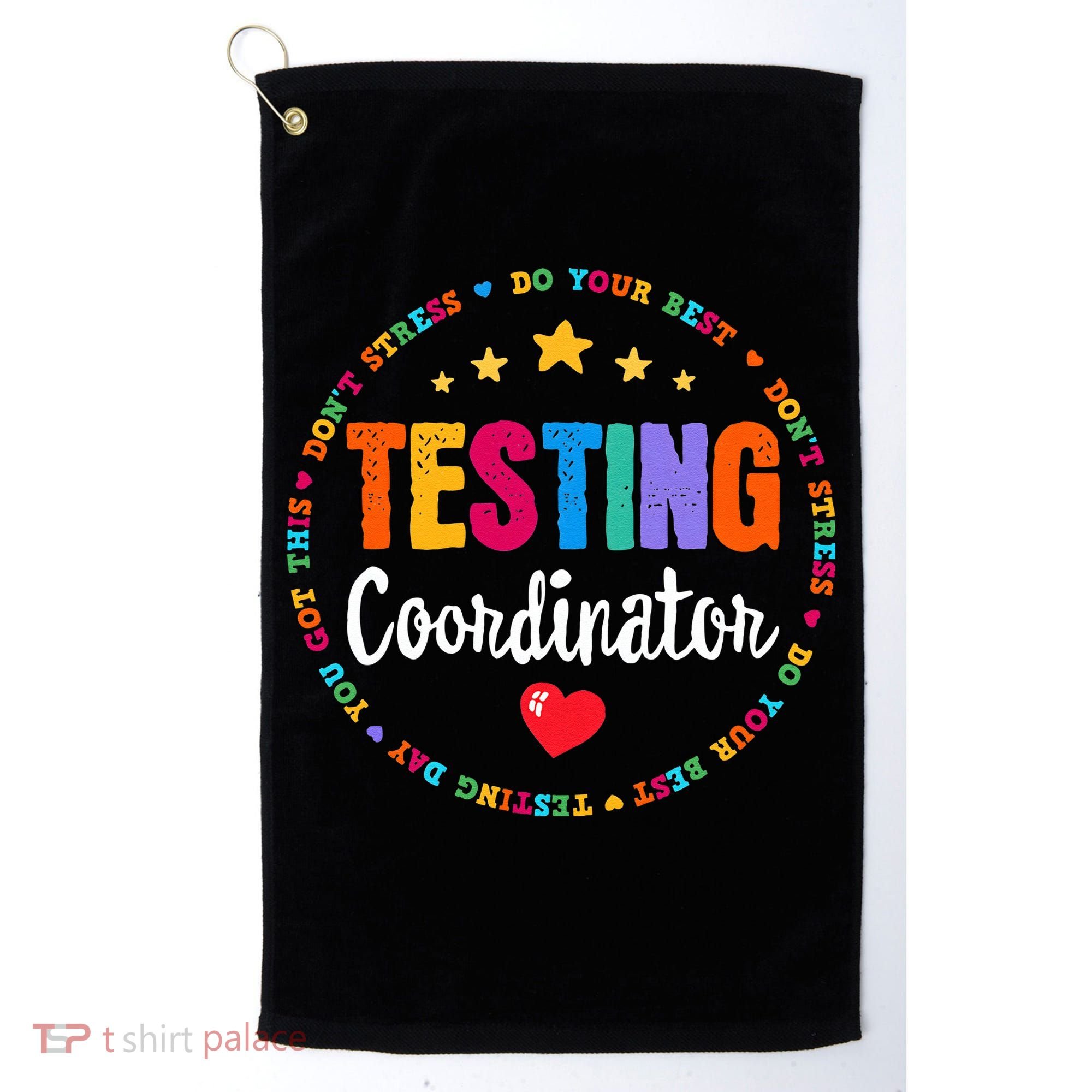 Funny Test Day Teacher Ideas School Testing Coordinator Golf Towel