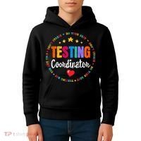 Funny Test Day Teacher Ideas School Testing Coordinator Kids Hoodie thumb 4