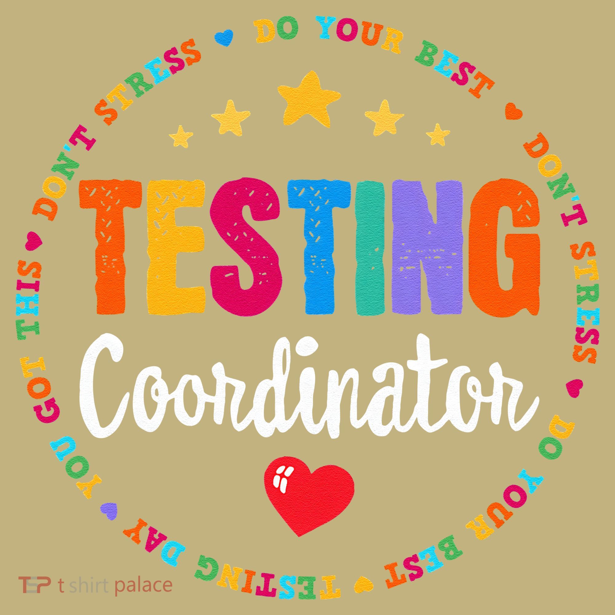 Funny Test Day Teacher Ideas School Testing Coordinator Kids T-Shirt