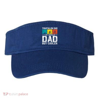 Funny Triathlon Design Dad Swim Bike Run Triathletes Gift Visor