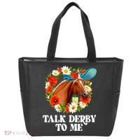 Funny Talk Derby To Me Horse Derby Racing Tote Bag thumb 0