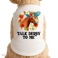 Funny Talk Derby To Me Horse Derby Racing Doggie Tank thumb 0