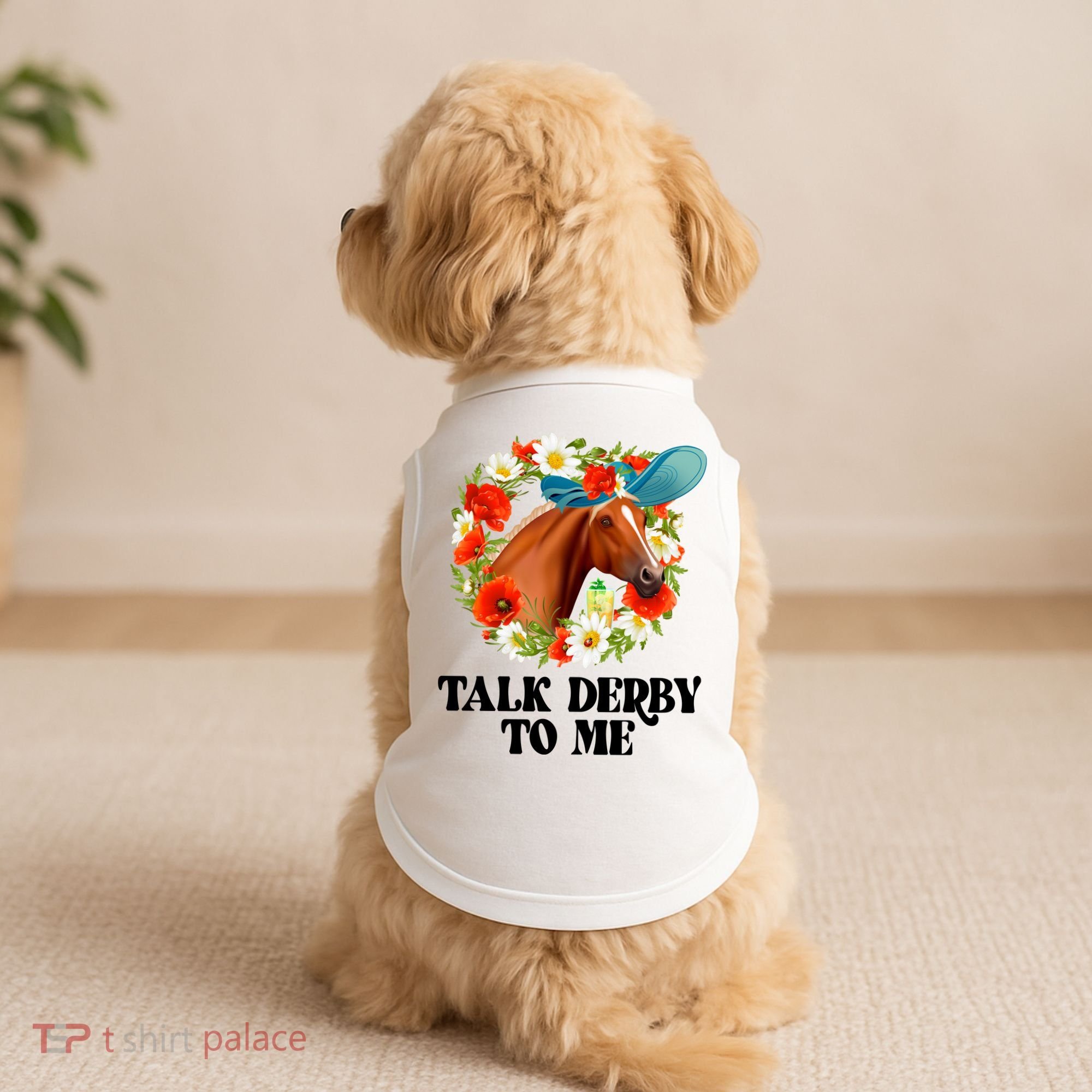 Funny Talk Derby To Me Horse Derby Racing Doggie Tank