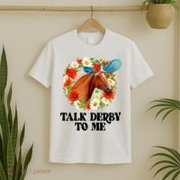 Funny Talk Derby To Me Horse Derby Racing T-Shirt thumb 2