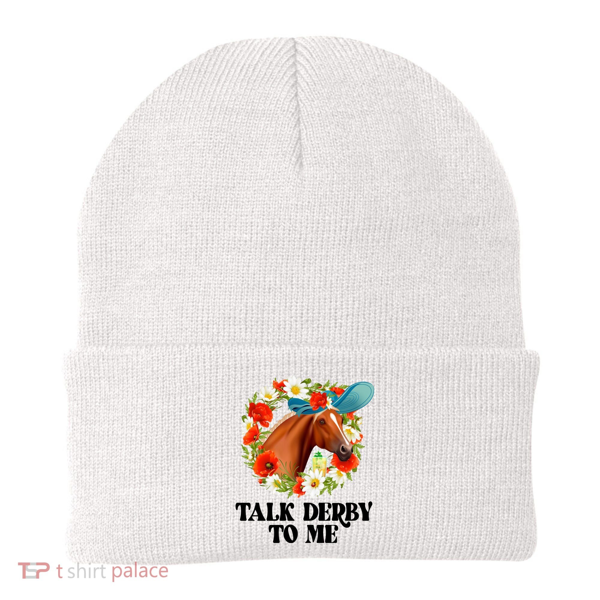 Funny Talk Derby To Me Horse Derby Racing Beanie