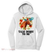 Funny Talk Derby To Me Horse Derby Racing Women's Hoodie thumb 0