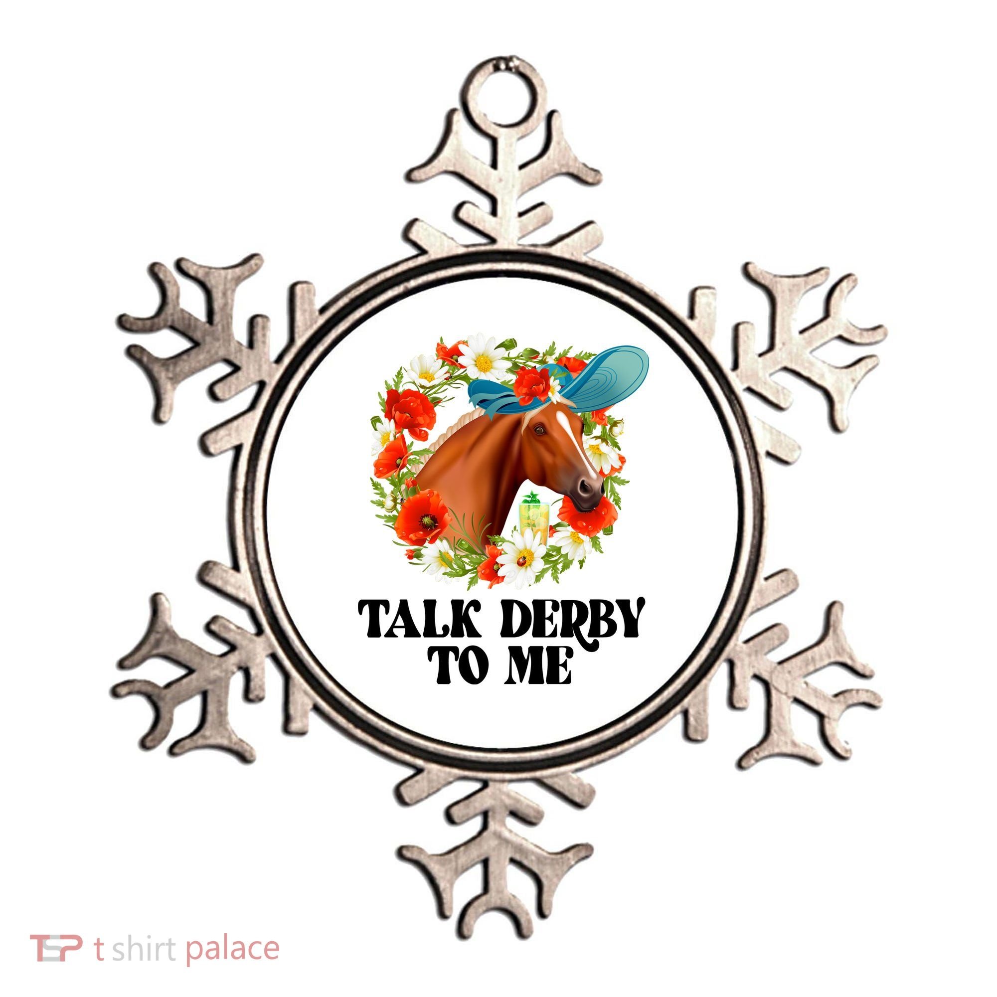 Funny Talk Derby To Me Horse Derby Racing Ornament