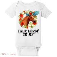Funny Talk Derby To Me Horse Derby Racing Baby Bodysuit thumb 0