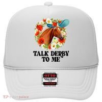 Funny Talk Derby To Me Horse Derby Racing Hat thumb 0