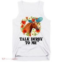 Funny Talk Derby To Me Horse Derby Racing Tank Top thumb 0