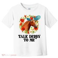Funny Talk Derby To Me Horse Derby Racing Toddler T-Shirt thumb 0