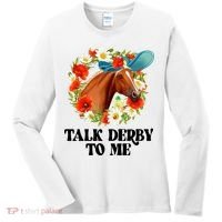 Funny Talk Derby To Me Horse Derby Racing Women's Long Sleeve Shirt thumb 0