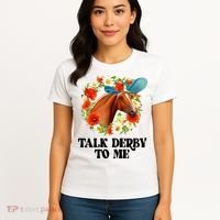 Funny Talk Derby To Me Horse Derby Racing Women's T-Shirt thumb 4