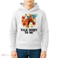 Funny Talk Derby To Me Horse Derby Racing Kids Hoodie thumb 4