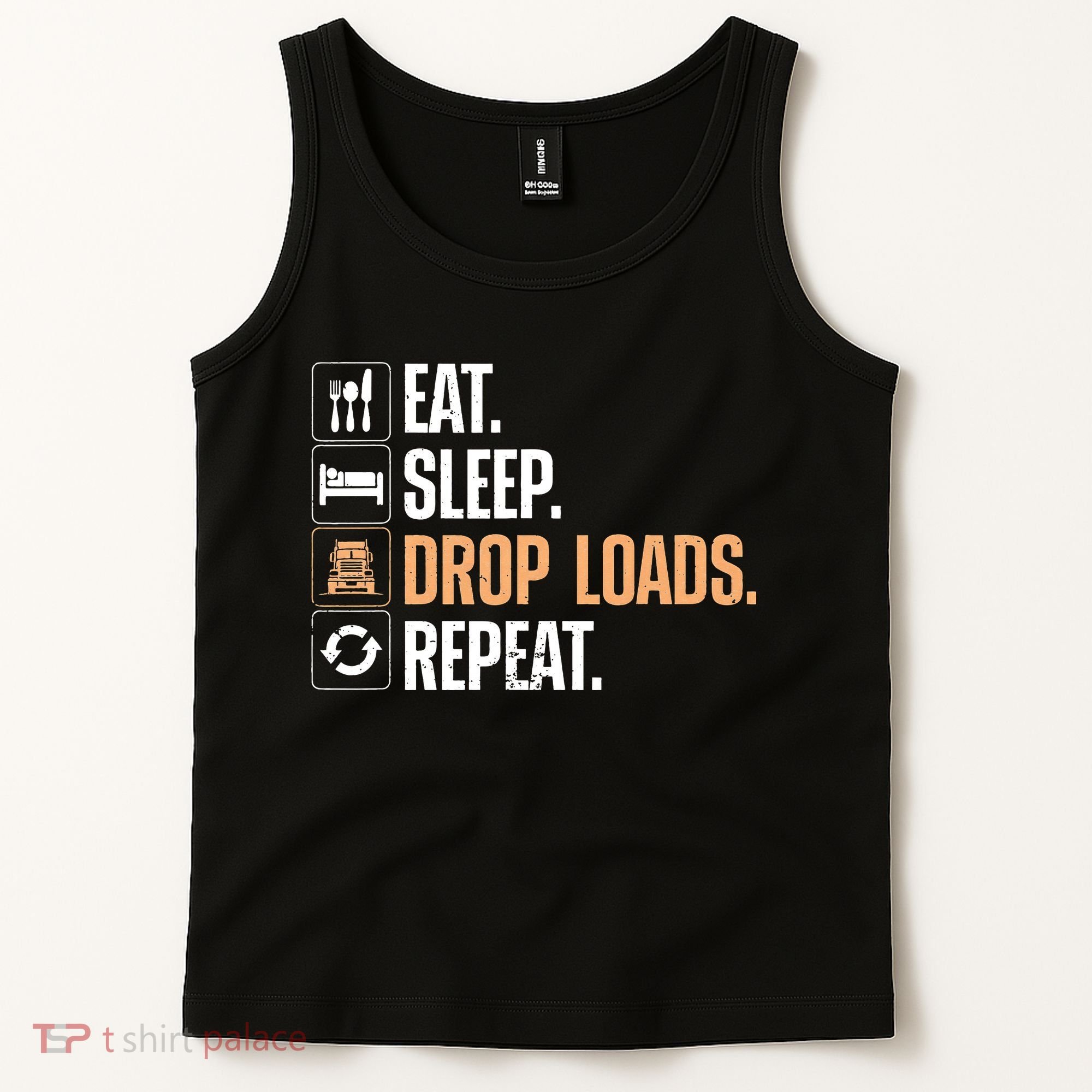 Funny Truck Driver Dad Trucking Mechanic Trucker Tank Top
