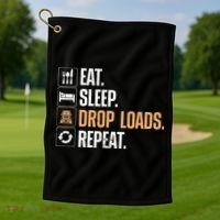Funny Truck Driver Dad Trucking Mechanic Trucker Golf Towel thumb 1