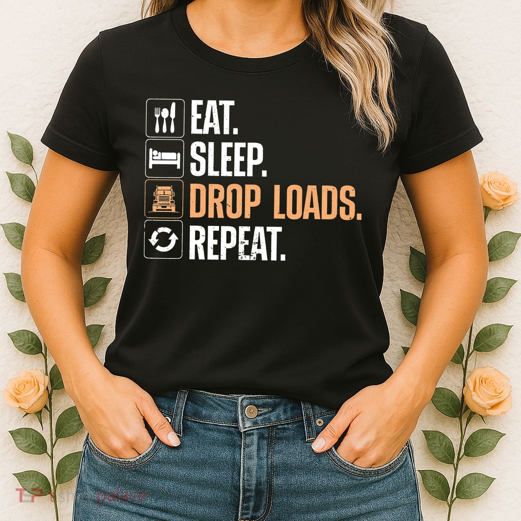 Funny Truck Driver Dad Trucking Mechanic Trucker Women's T-Shirt