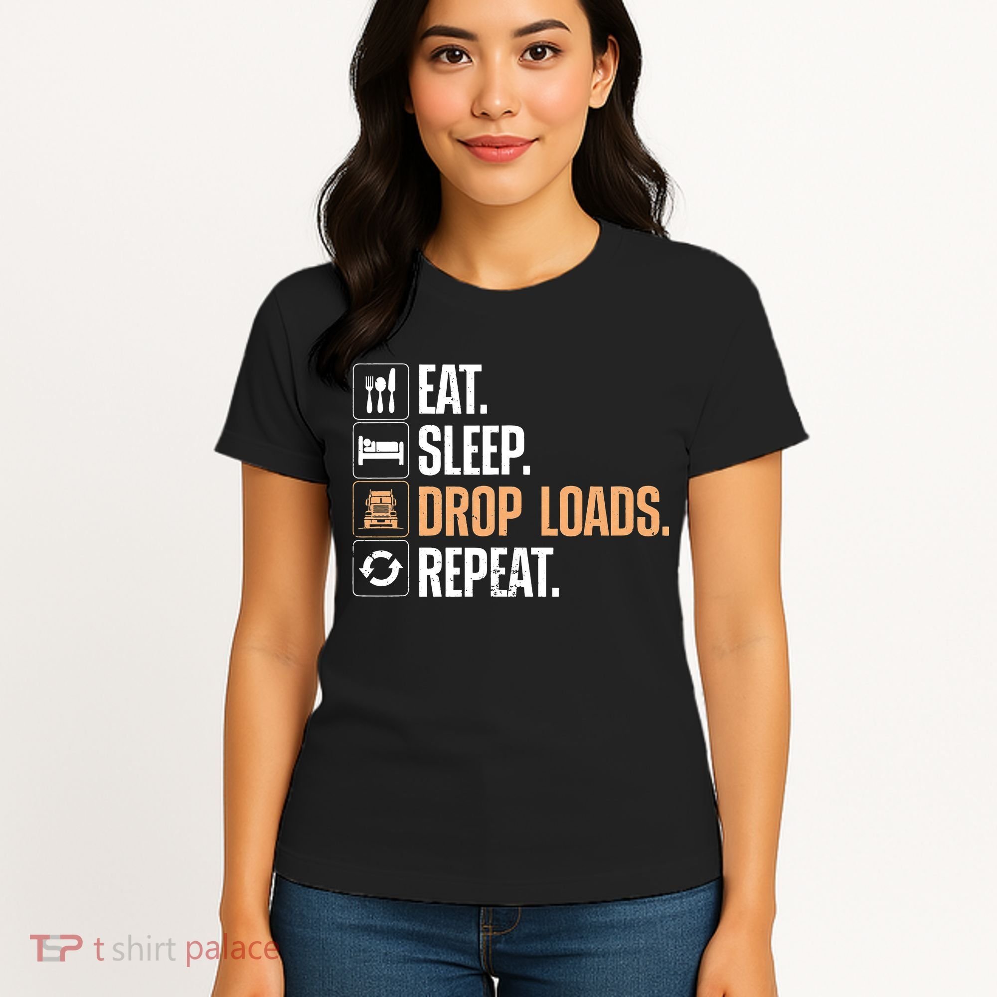 Funny Truck Driver Dad Trucking Mechanic Trucker Women's T-Shirt