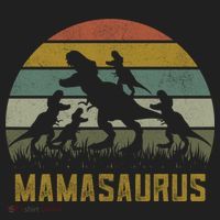 Funny T-rex Dino Mamasaurus  Women's Sweatshirt thumb 2