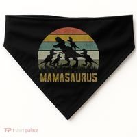 Funny T-rex Dino Mamasaurus  USA-Made Doggie Bandana thumb 0
