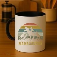 Funny T-rex Dino Mamasaurus  Coffee Mug thumb 4