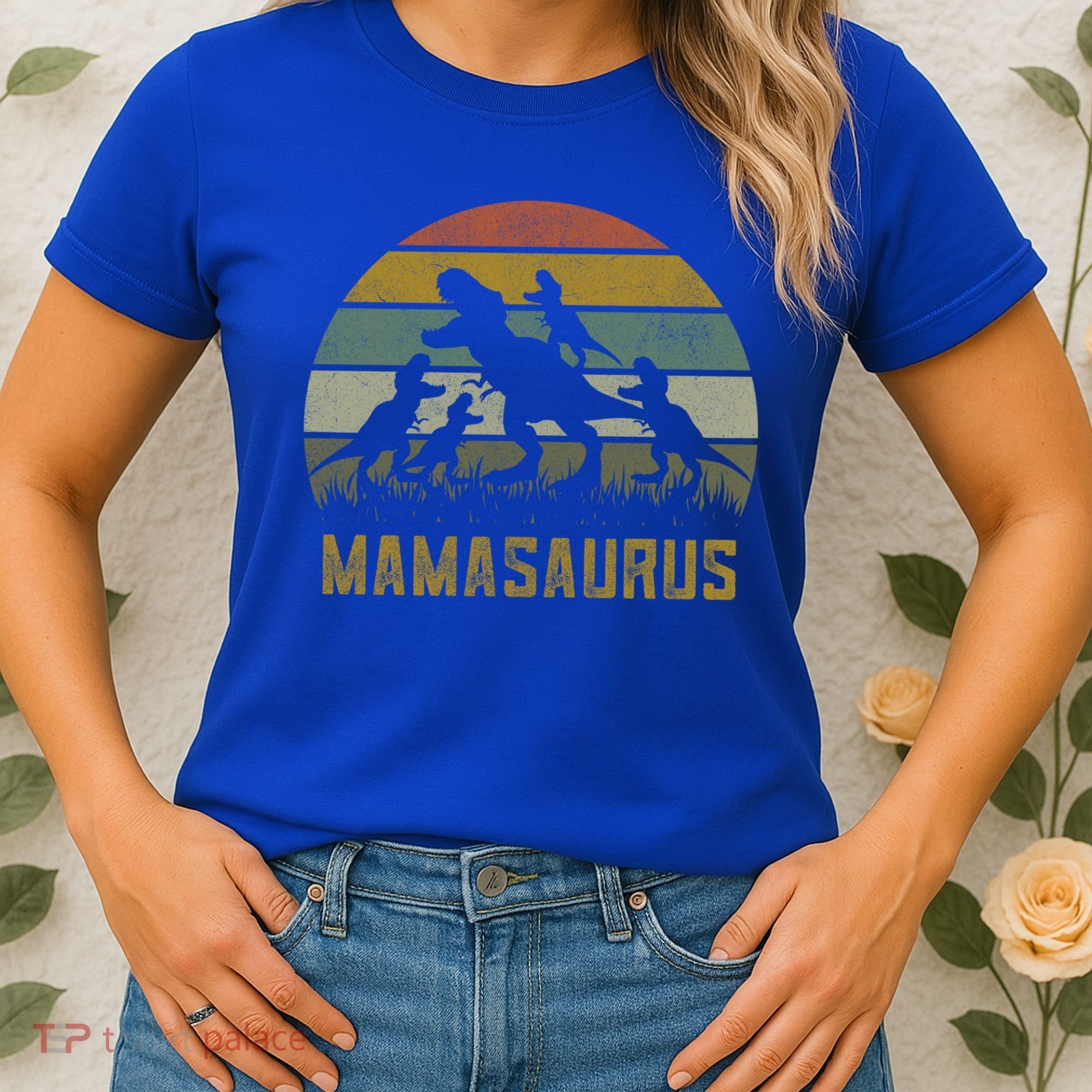 Funny T-rex Dino Mamasaurus  Women's T-Shirt