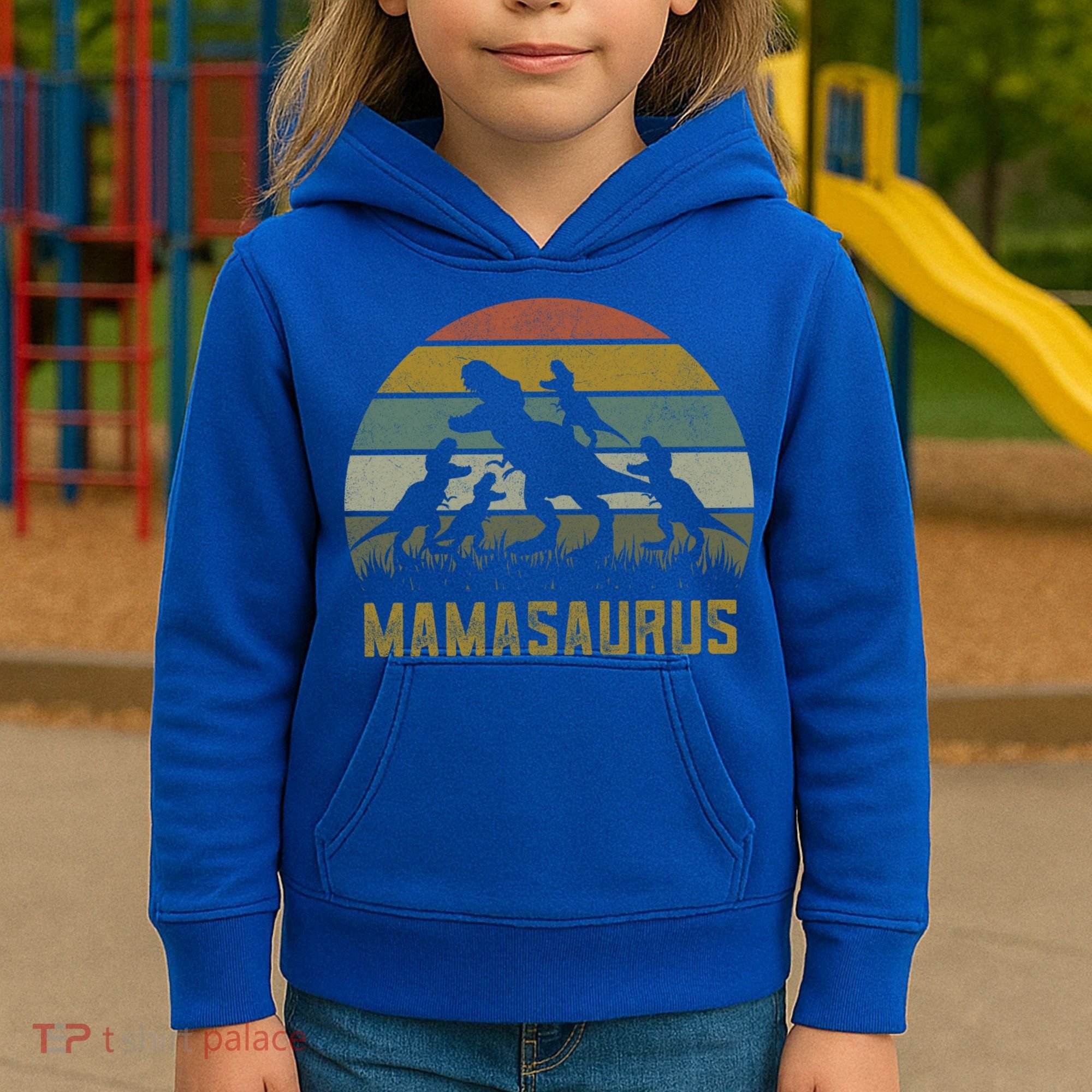Funny T-rex Dino Mamasaurus  Kids Hoodie