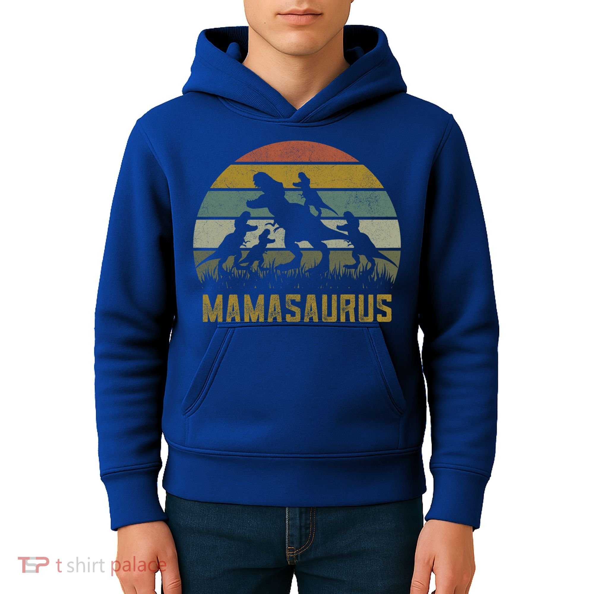 Funny T-rex Dino Mamasaurus  Kids Hoodie