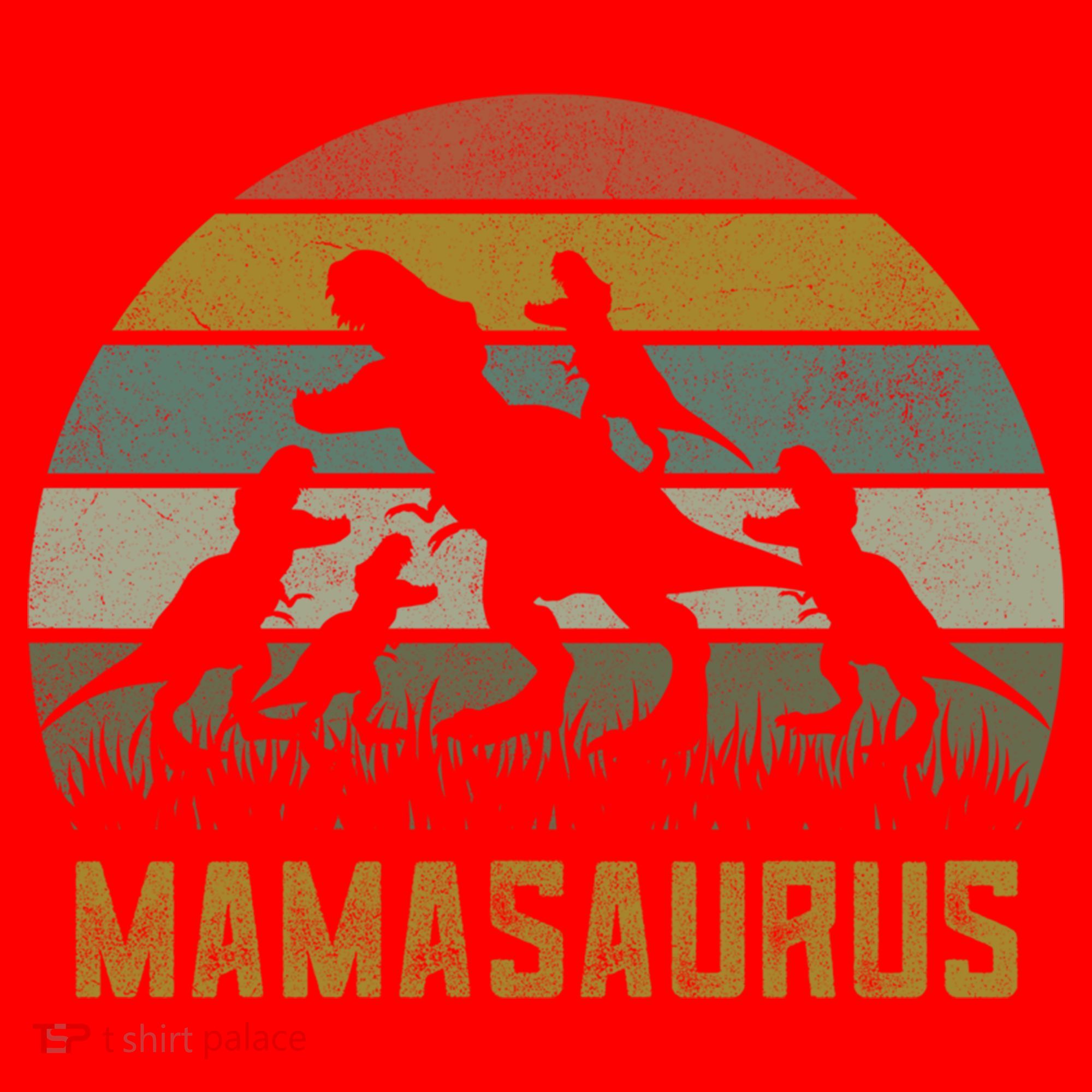 Funny T-rex Dino Mamasaurus  Santa Hat