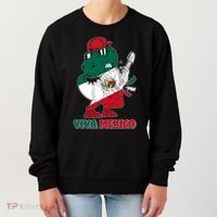 Funny Trex Dinosaur Viva Mexico Women's Sweatshirt thumb 0