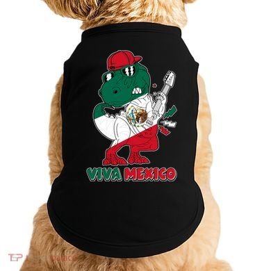 Funny Trex Dinosaur Viva Mexico Doggie Tank