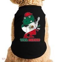 Funny Trex Dinosaur Viva Mexico Doggie Tank thumb 0