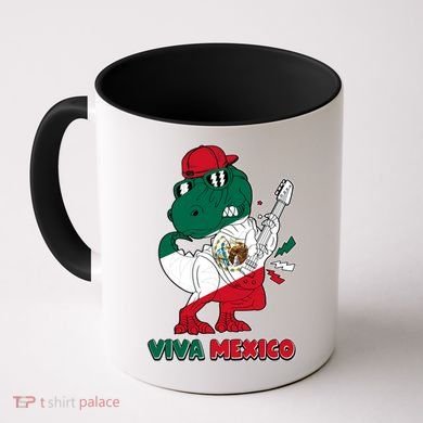 Funny Trex Dinosaur Viva Mexico Coffee Mug