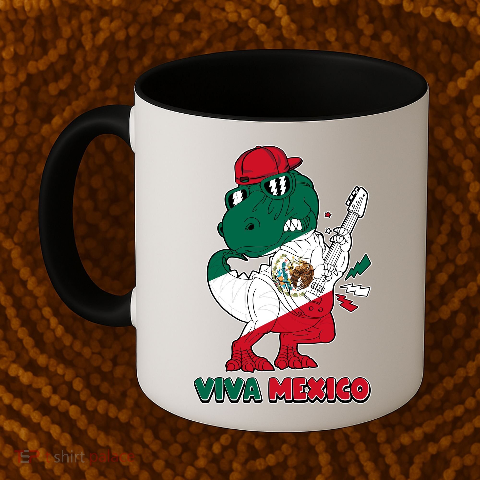Funny Trex Dinosaur Viva Mexico Coffee Mug