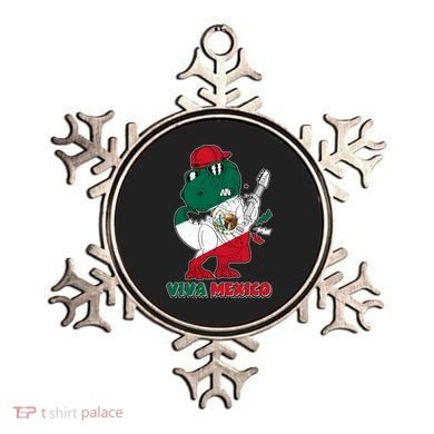 Funny Trex Dinosaur Viva Mexico Ornament