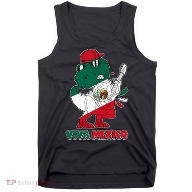 Funny Trex Dinosaur Viva Mexico Tank Top
