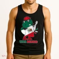 Funny Trex Dinosaur Viva Mexico Tank Top thumb 3
