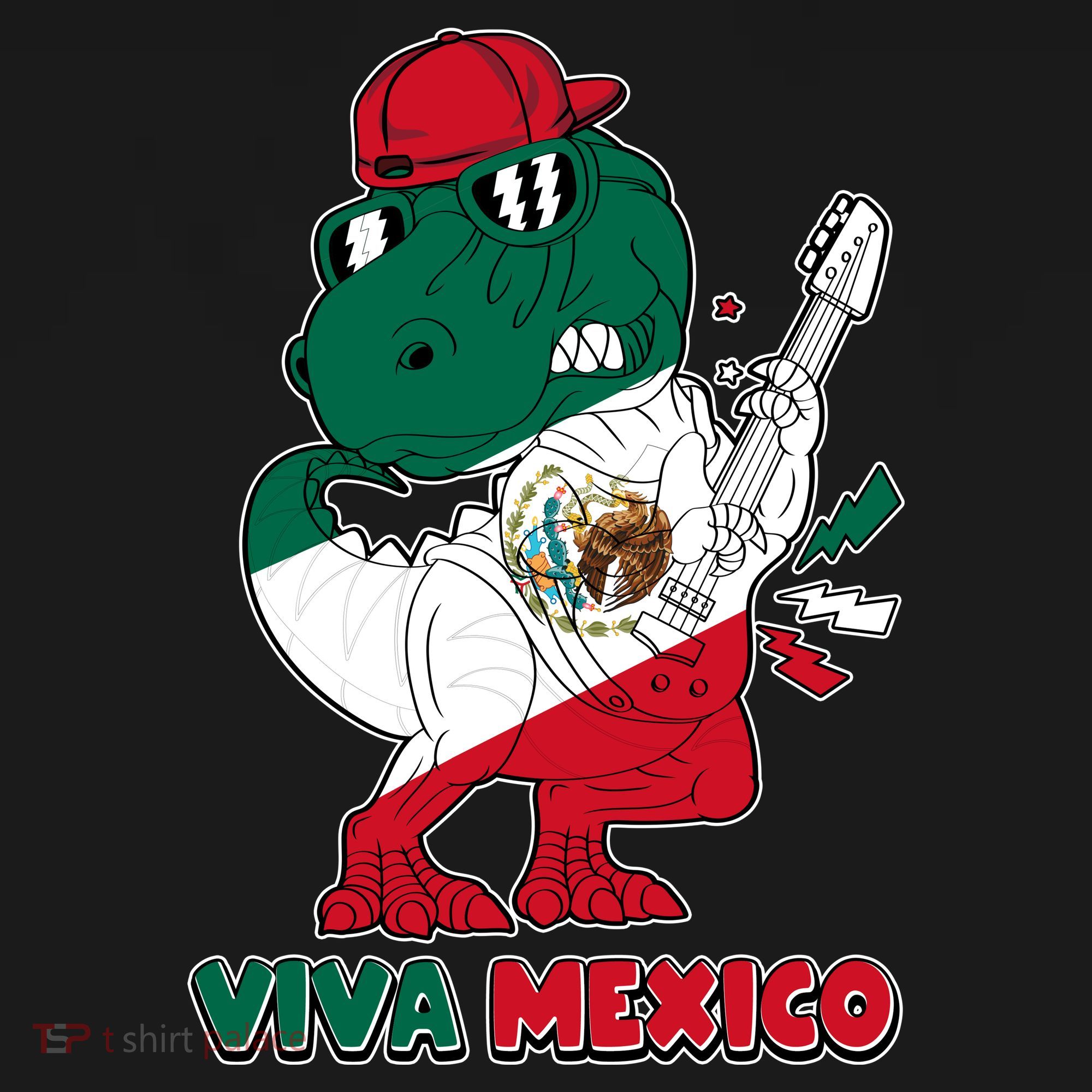 Funny Trex Dinosaur Viva Mexico Tank Top