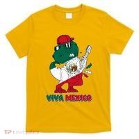 Funny Trex Dinosaur Viva Mexico T-Shirt thumb 0