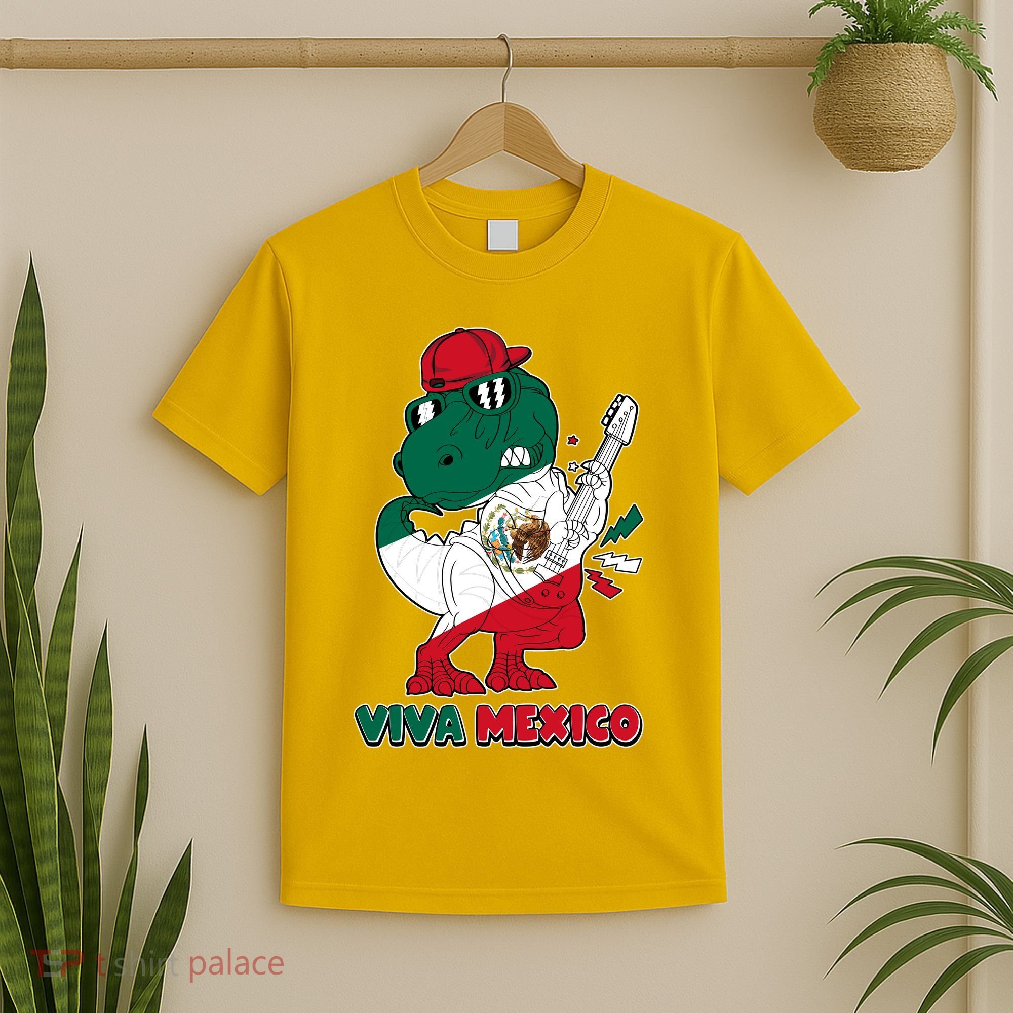 Funny Trex Dinosaur Viva Mexico T-Shirt