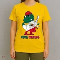 Funny Trex Dinosaur Viva Mexico T-Shirt thumb 4