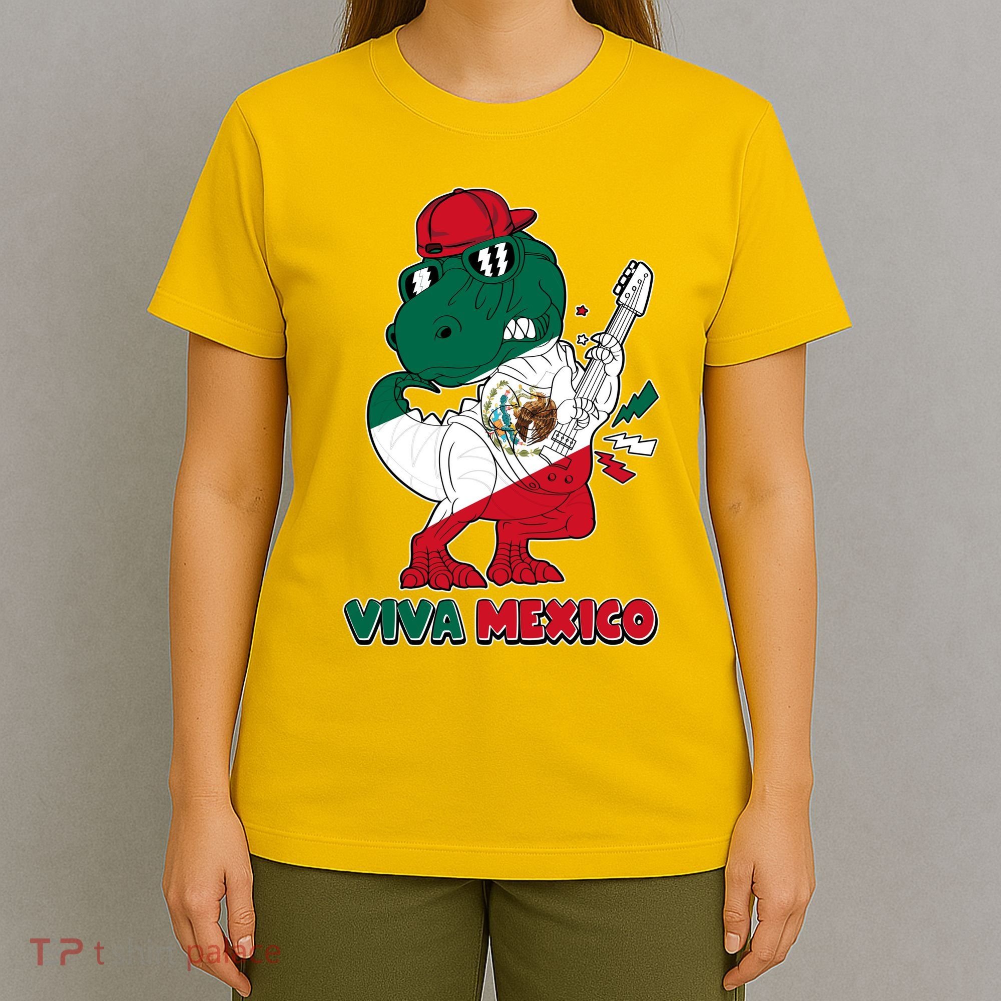 Funny Trex Dinosaur Viva Mexico T-Shirt