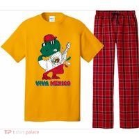 Funny Trex Dinosaur Viva Mexico Pajama Set thumb 0