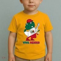 Funny Trex Dinosaur Viva Mexico Toddler T-Shirt thumb 2