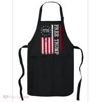 Free Trump Destressed 1776 Betsy Ross USA Flag Apron thumb 0