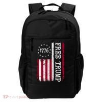 Free Trump Destressed 1776 Betsy Ross USA Flag Backpack thumb 0