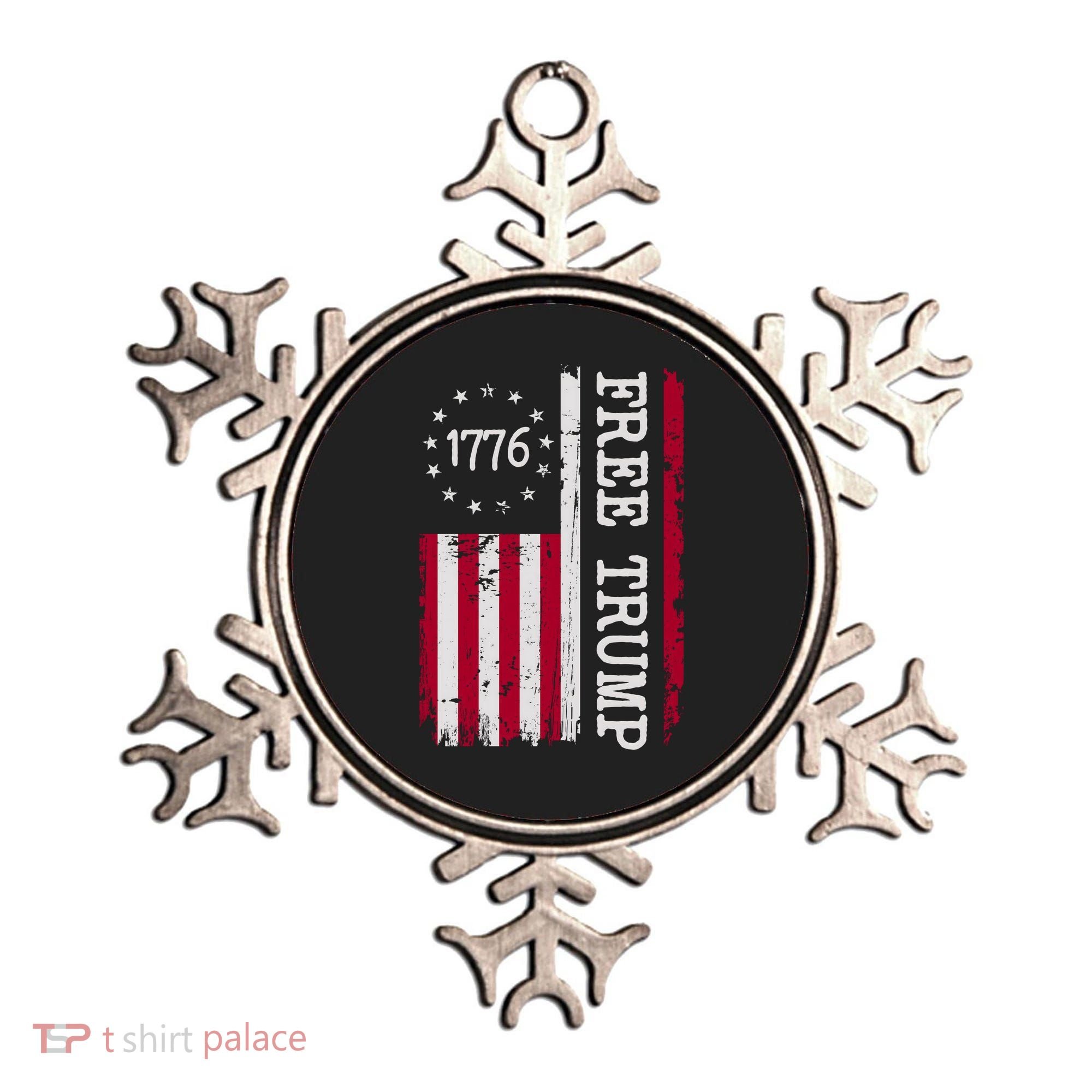Free Trump Destressed 1776 Betsy Ross USA Flag Ornament