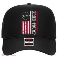 Free Trump Destressed 1776 Betsy Ross USA Flag Hat thumb 0
