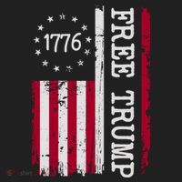 Free Trump Destressed 1776 Betsy Ross USA Flag Hat thumb 2