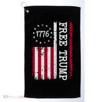 Free Trump Destressed 1776 Betsy Ross USA Flag Golf Towel thumb 0